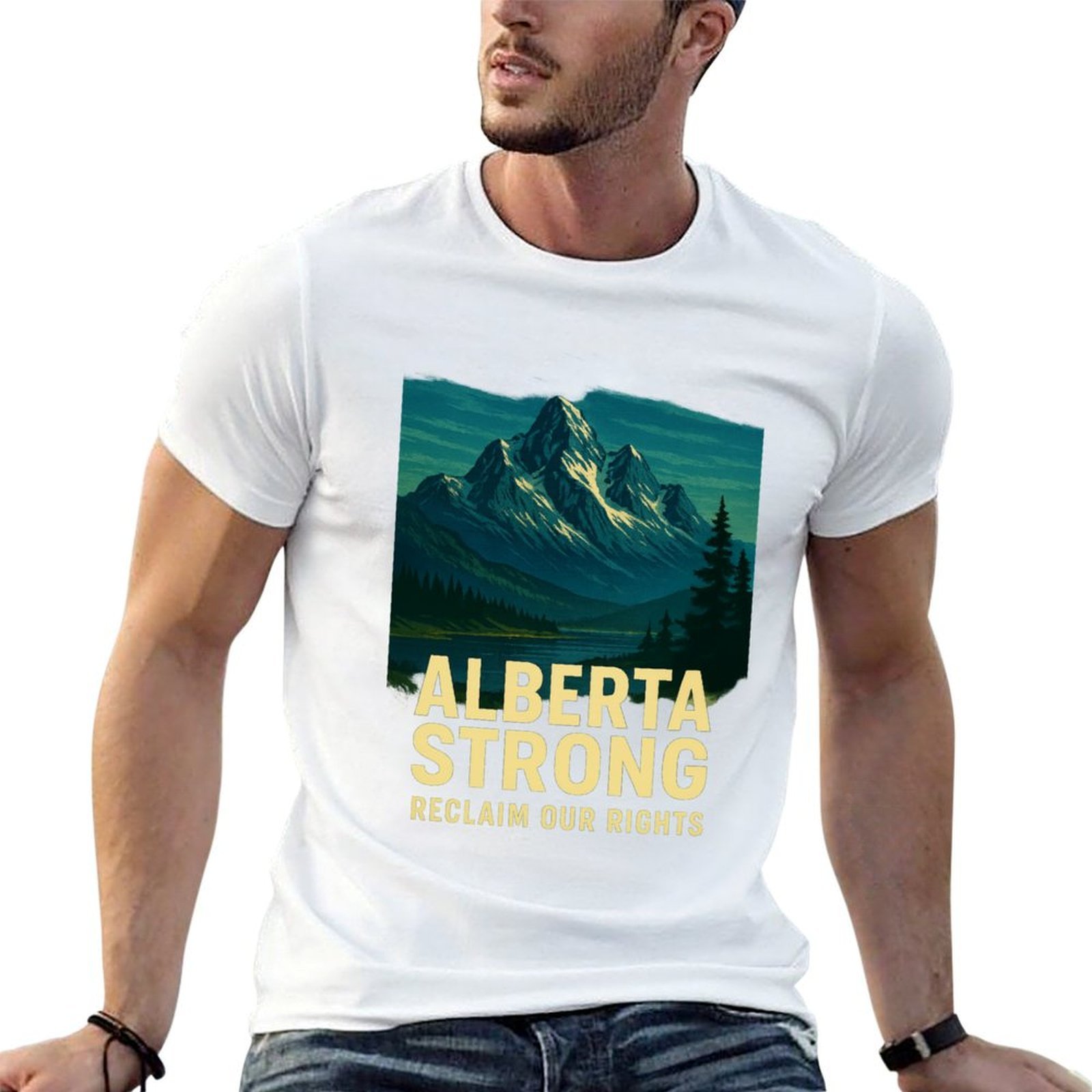 Alberta Lighting & Decor Photos - Alberta Strong T-Shirt Casual Light Summer