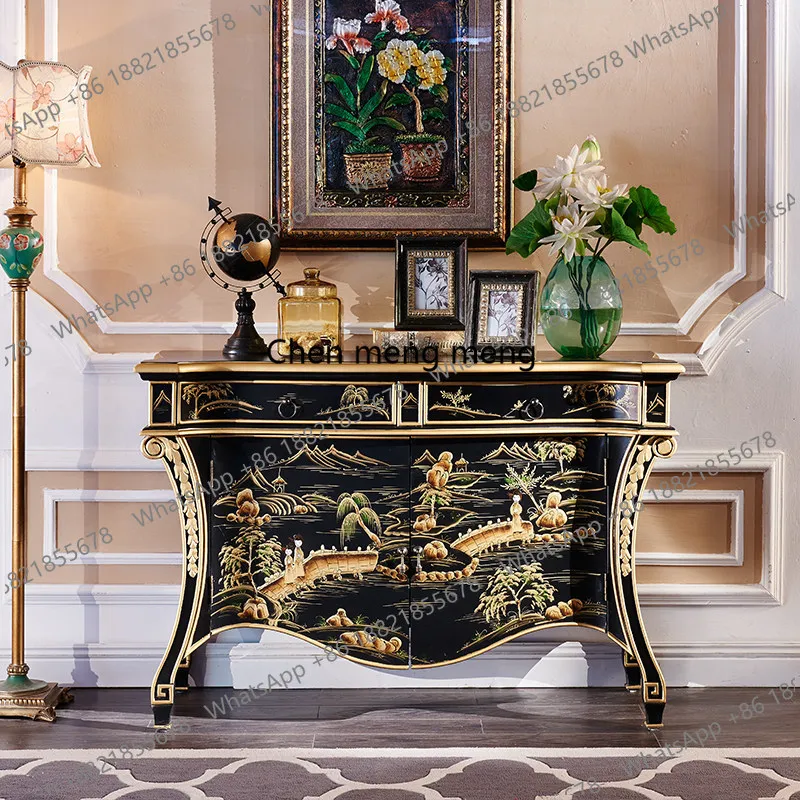 Decor Lighting Discount - Discount American solid wood entrance cabinet
