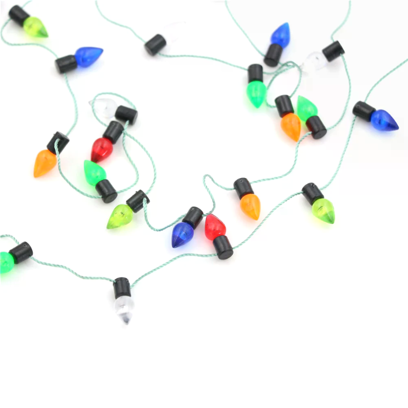 Decor Lighting Discount - 1m Fine Miniature Multi-Colored Plastic Christmas
