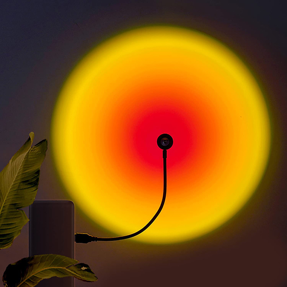 Sunset Lamp Projection - 1x USB Hoàng Hôn Đèn LED