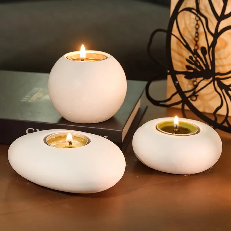 Candle Holder Set - Tealight Candle Holder Resin Silicone Mold,