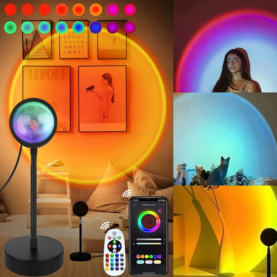 Sunset Lamp Projection - Smart Sunset Lamp Tuya LED Night