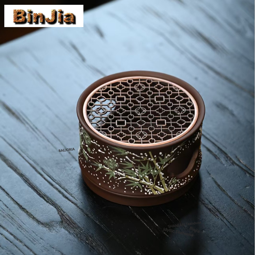 Yixing Zisha Clay Painting Tea - đánh giá và giá Candle Holder Set