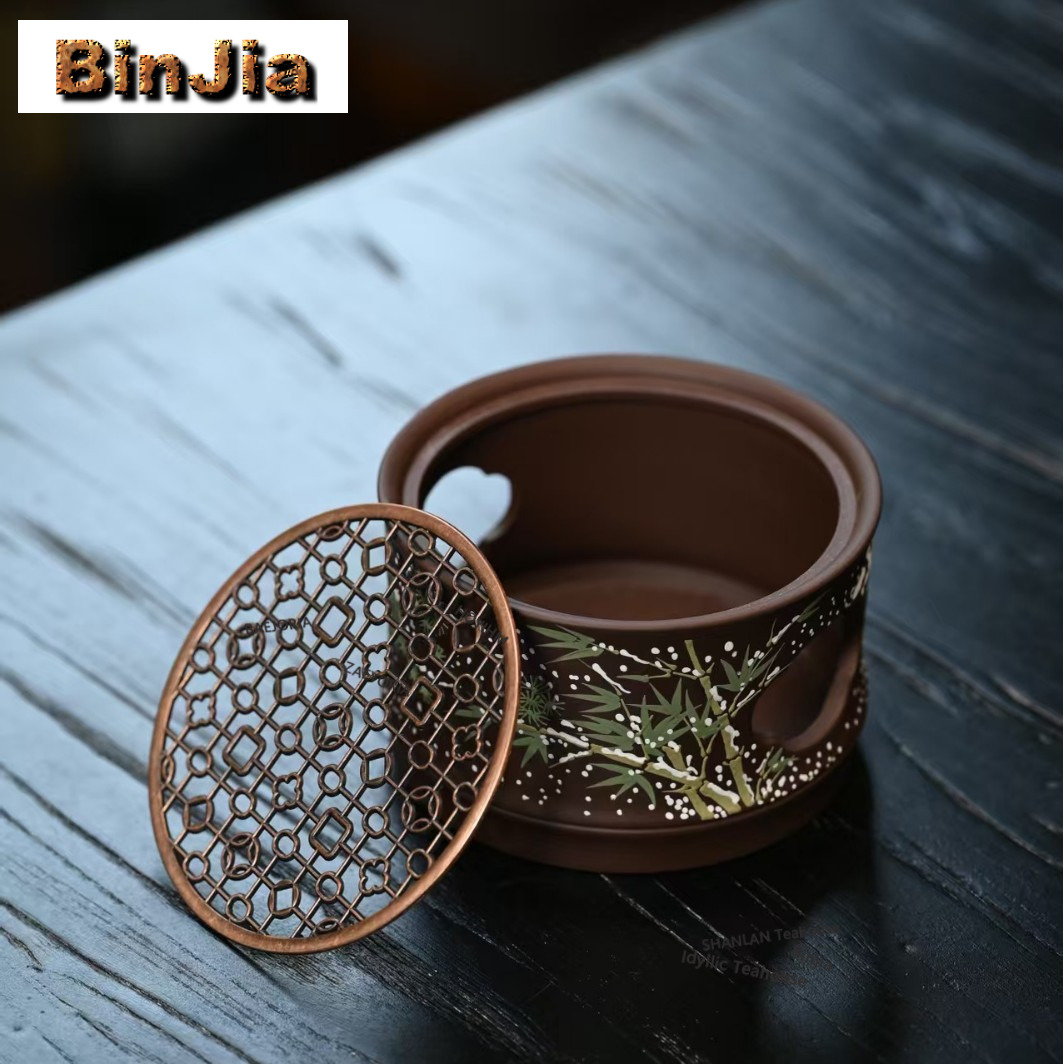 Yixing Zisha Clay Painting Tea - đánh giá và giá Candle Holder Set