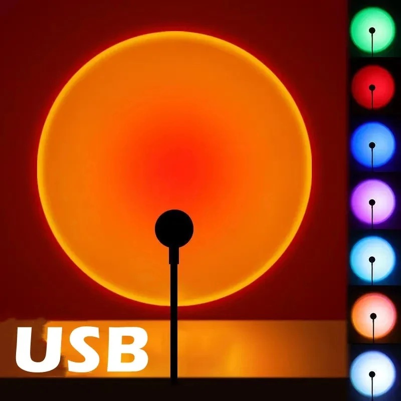 USB Sunset Projection Lamp Rai - đánh giá và giá Sunset Lamp Projection