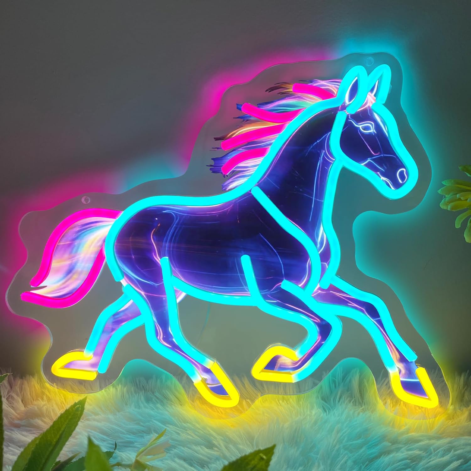 Horse Night Light Neon Sign De - đánh giá và giá Room Lighting Bedroom Decor