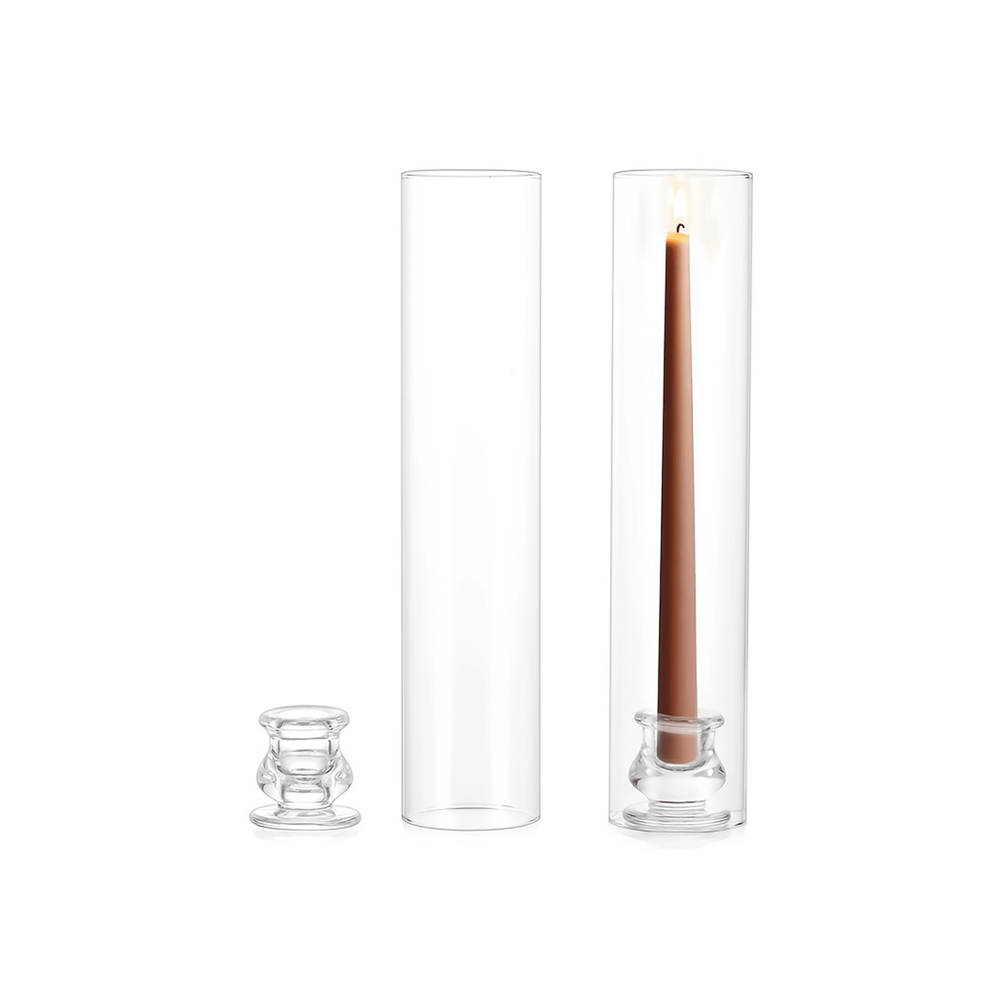 Set Of 2pcs 10pcs Transparent  - đánh giá và giá Candle Holder Set