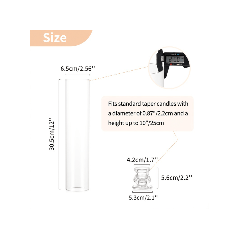 Set Of 2pcs 10pcs Transparent  - đánh giá và giá Candle Holder Set