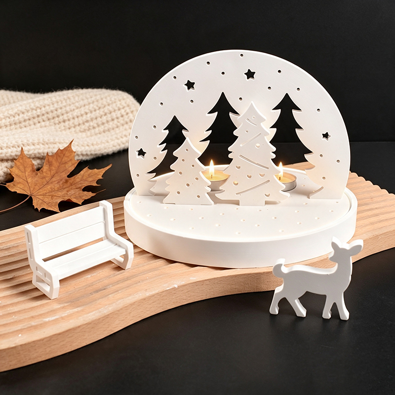 Christmas Elk Tealight Candle  - đánh giá và giá Candle Holder Set