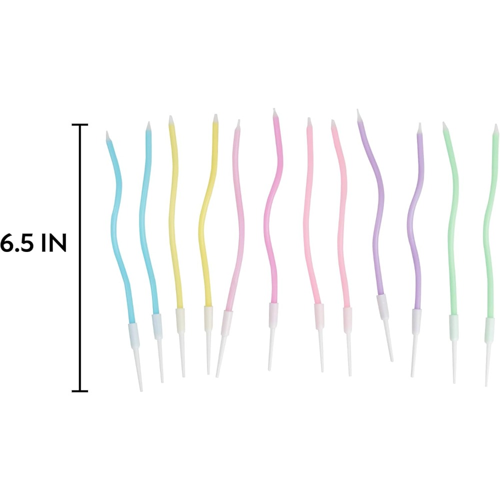 Rainbow Spiral Birthday Cake C - đánh giá và giá Candle Holder Set
