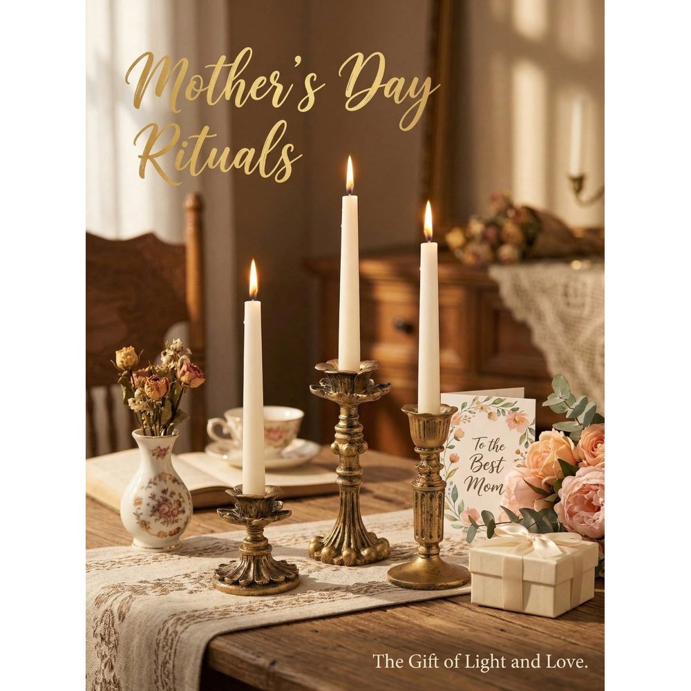 Set Vintage Distressed Candle  - đánh giá và giá Candle Holder Set