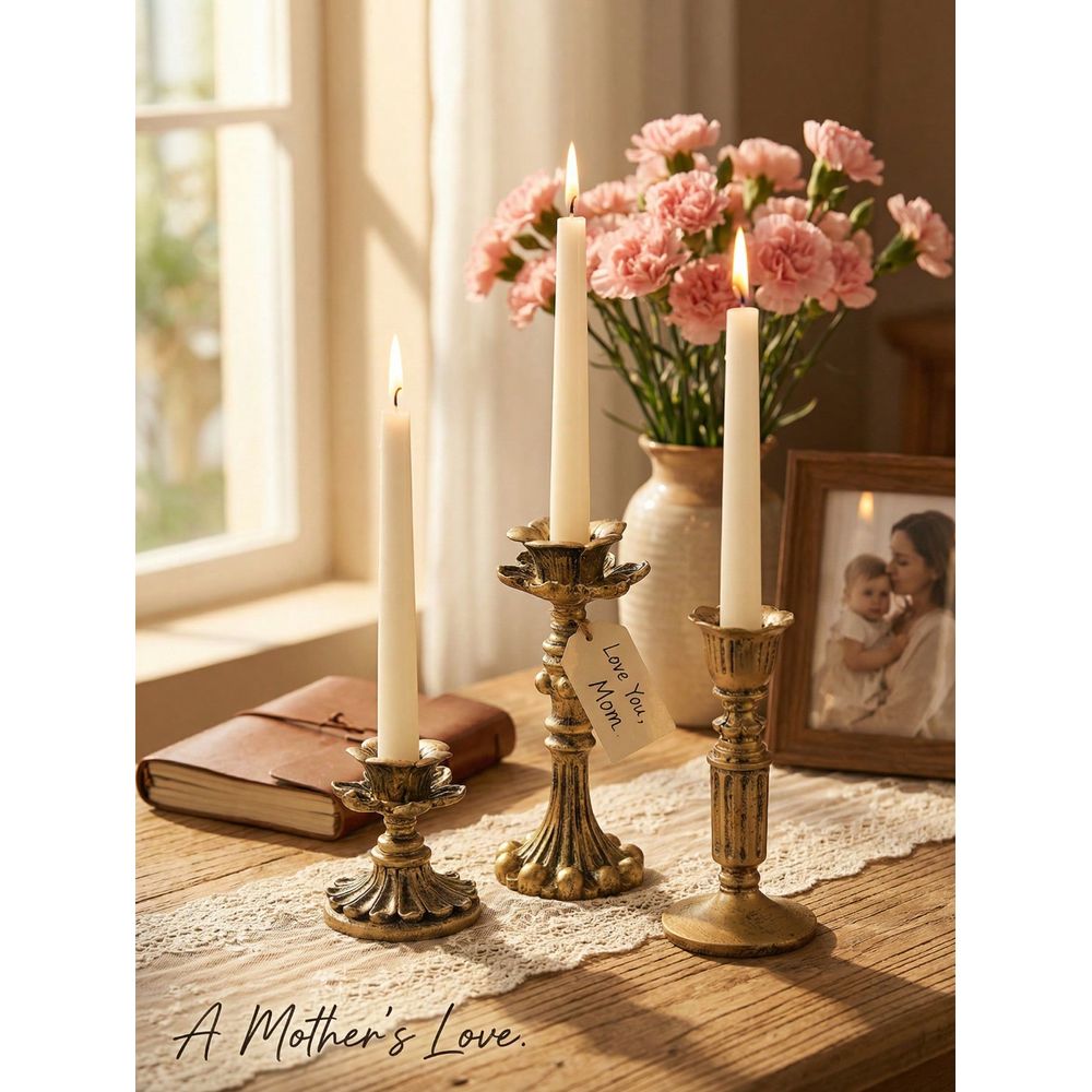 Set Vintage Distressed Candle  - đánh giá và giá Candle Holder Set