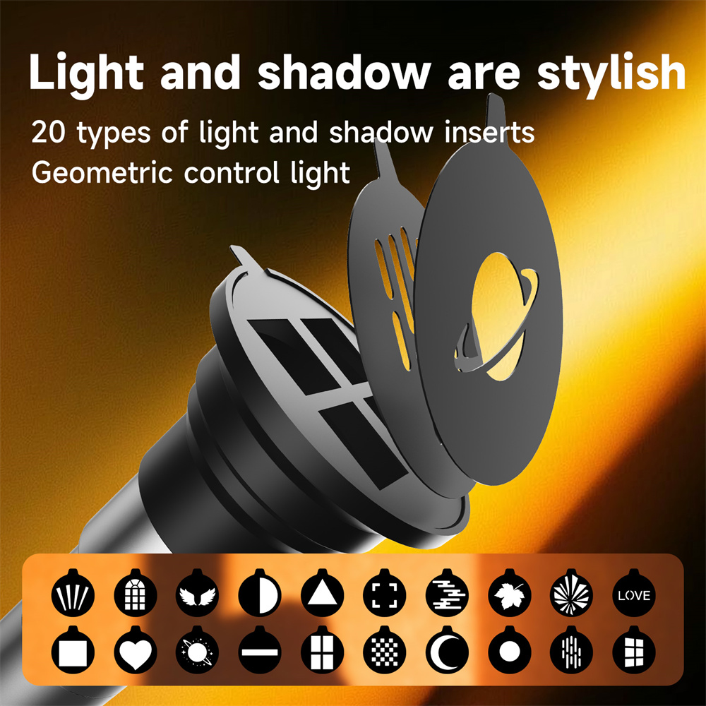 NEW Photography Flashlight 4-C - đánh giá và giá Sunset Lamp Projection