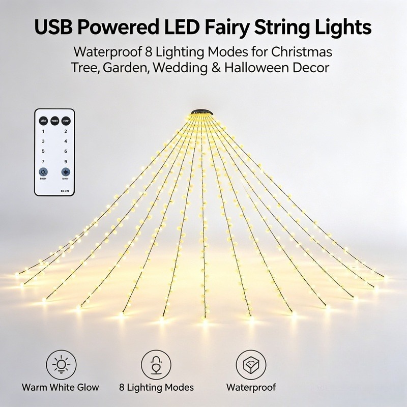 USB LED Fairy String Lights, W - đánh giá và giá Lighting Decor For Wedding