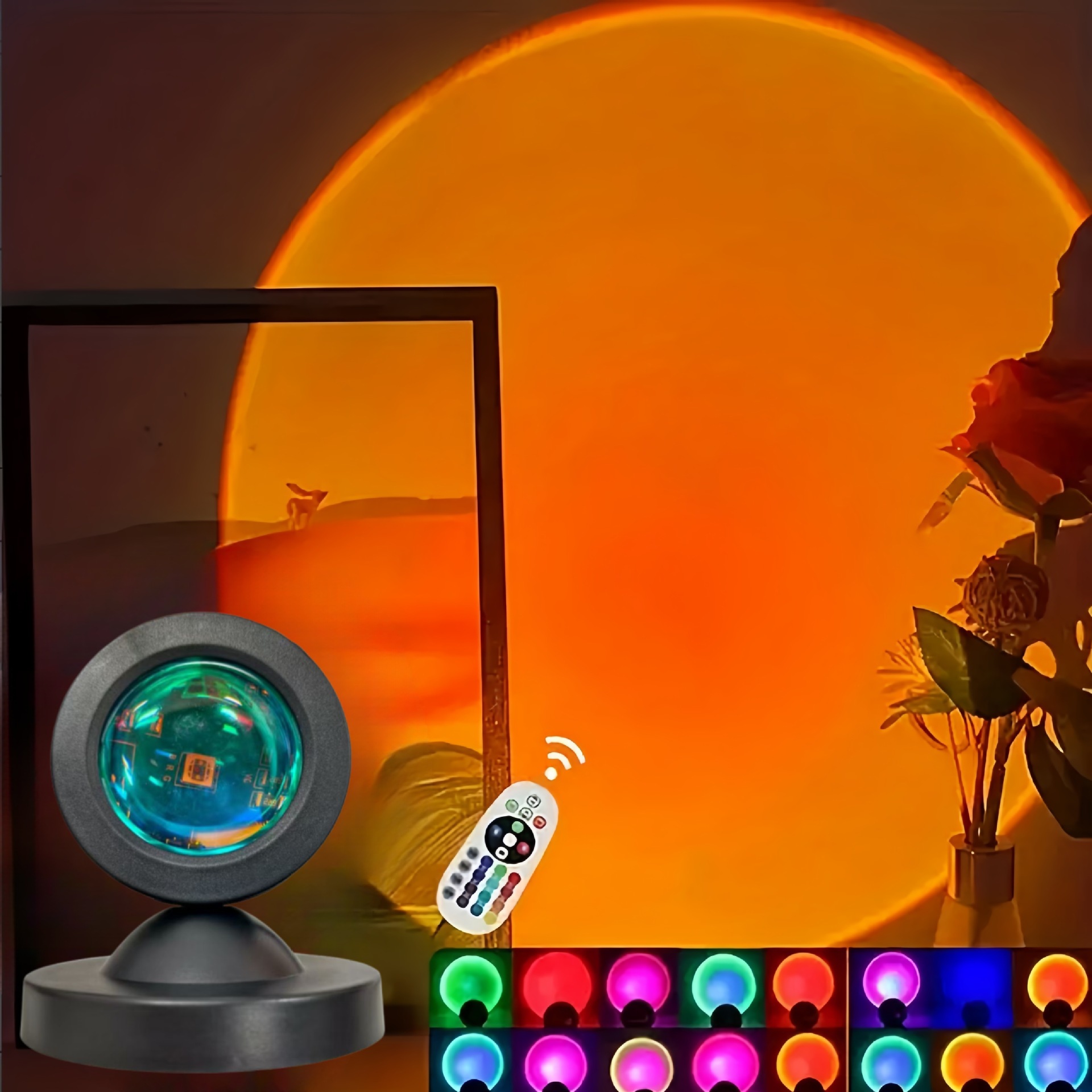 1pc Vibrant Sunset Projection  - đánh giá và giá Sunset Lamp Projection