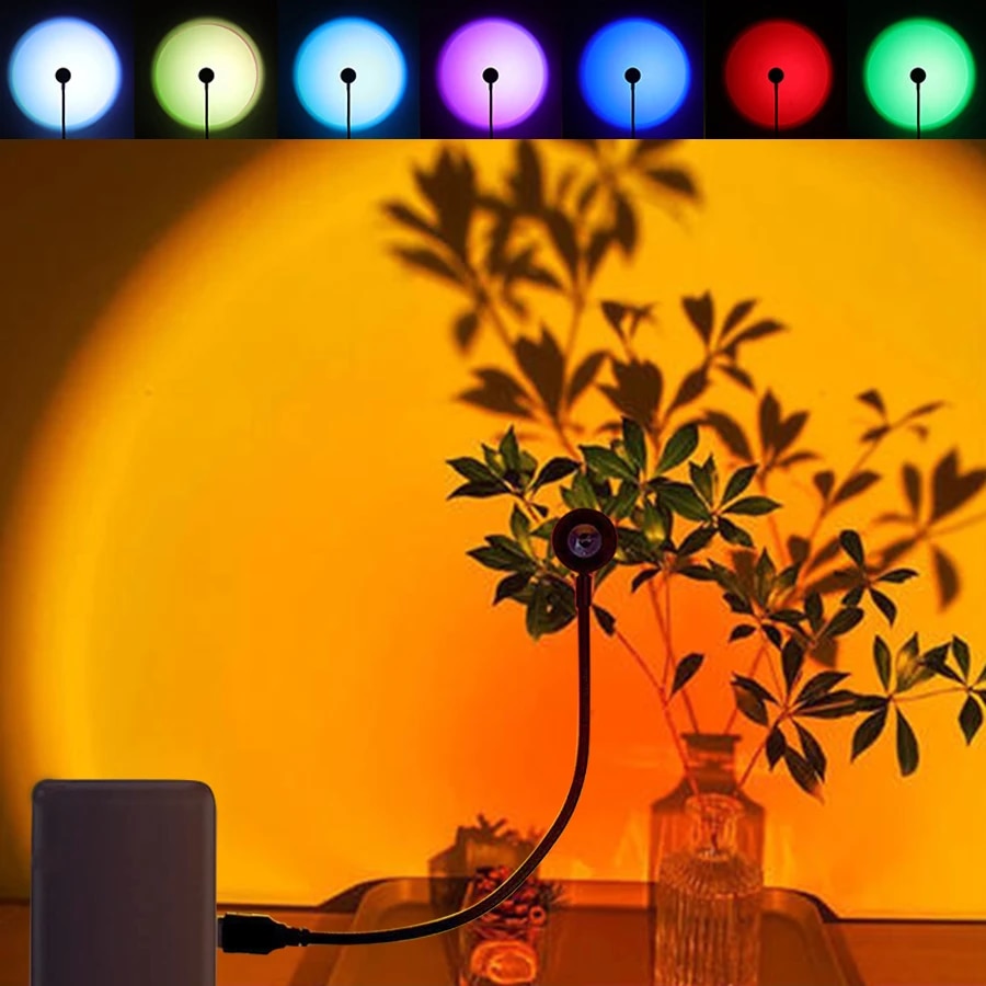 MeeToo USB Sunset Mood Lamp Le - đánh giá và giá Sunset Lamp Projection