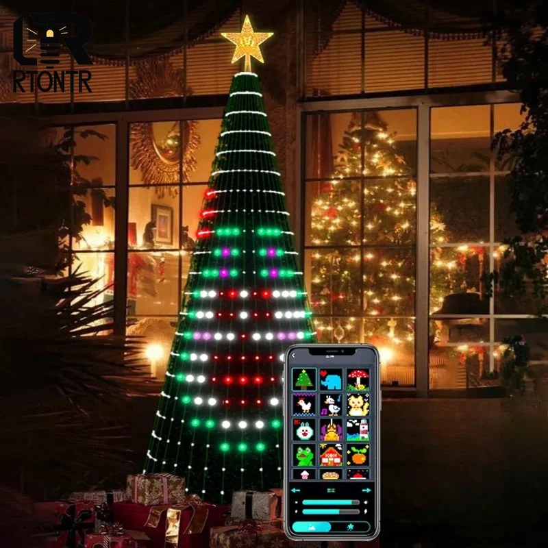 Christmas Star Tree Lights RGB - đánh giá và giá Lighting Decor Home