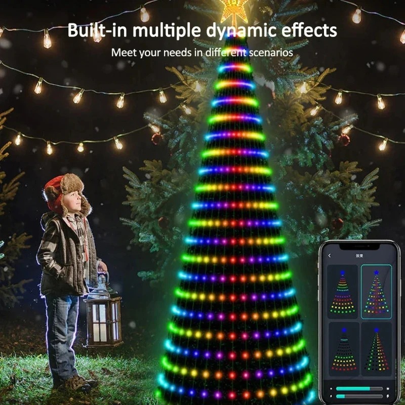 Christmas Star Tree Lights RGB - đánh giá và giá Lighting Decor Home