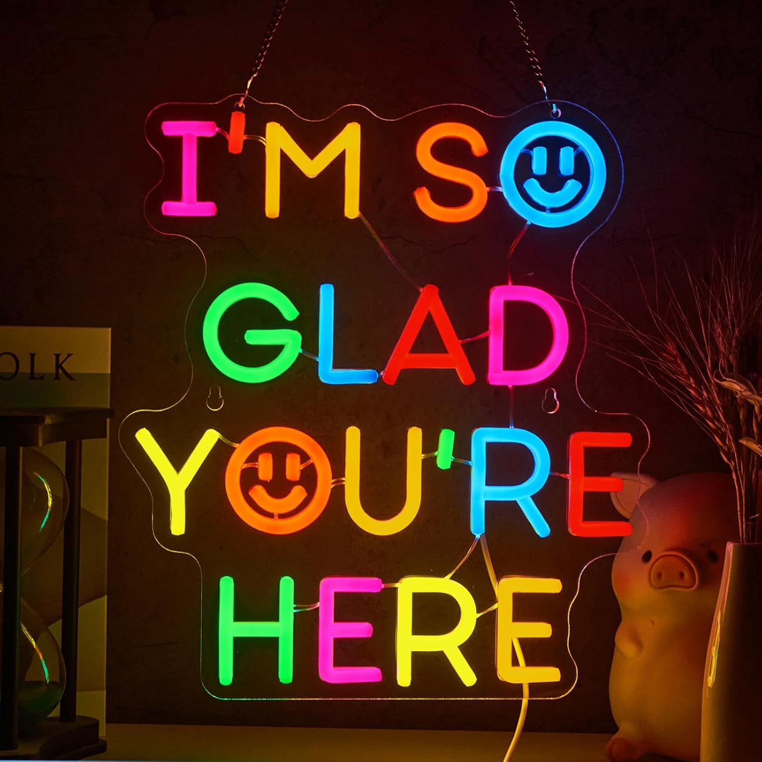  I'm So Glad You‘re Here Neon - đánh giá và giá Room Lighting Bedroom Decor