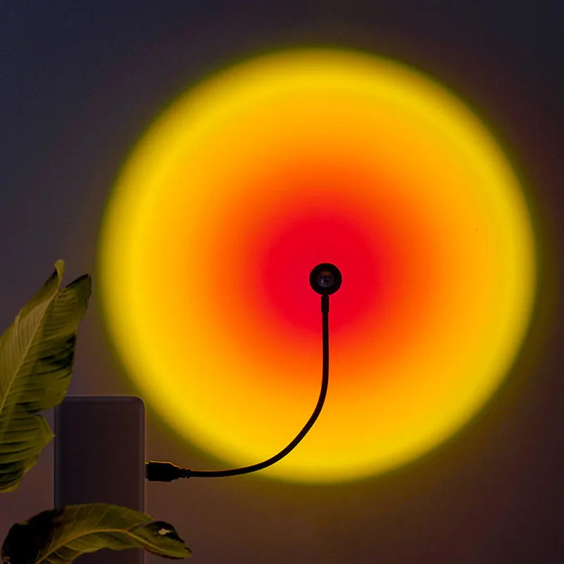 1-4pcs Sunset Lamp LED Rainbow - đánh giá và giá Sunset Lamp Projection