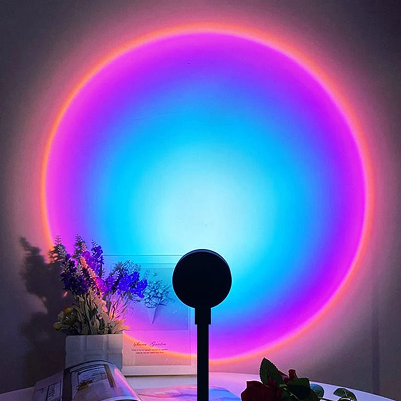 1-4pcs Sunset Lamp LED Rainbow - đánh giá và giá Sunset Lamp Projection