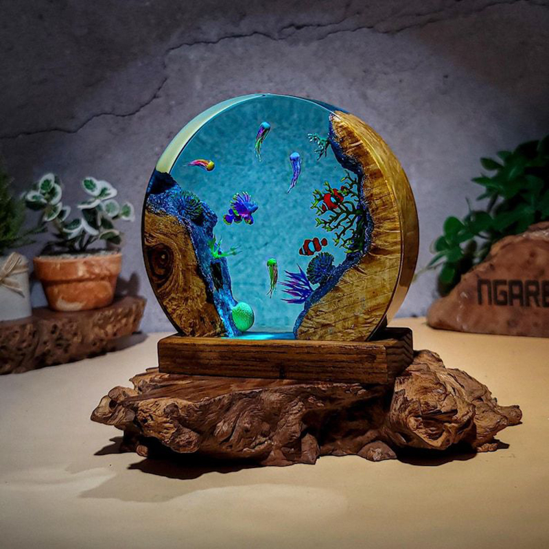 Ocean Aquarium Organism Resin  - đánh giá và giá Lighting Decor For Wedding