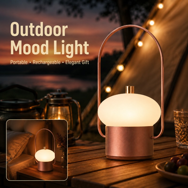 Rechargeable Portable Mushroom - đánh giá và giá Mushroom Table Lamp