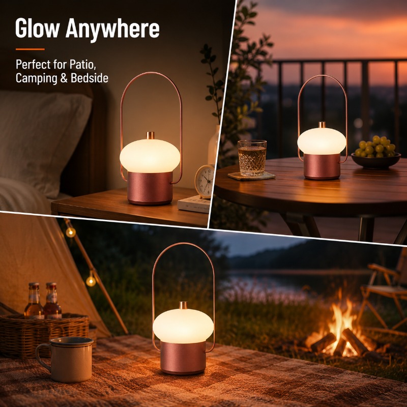 Rechargeable Portable Mushroom - đánh giá và giá Mushroom Table Lamp