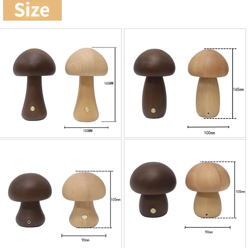 Cute Mushroom LED Night Light  - đánh giá và giá Mushroom Table Lamp