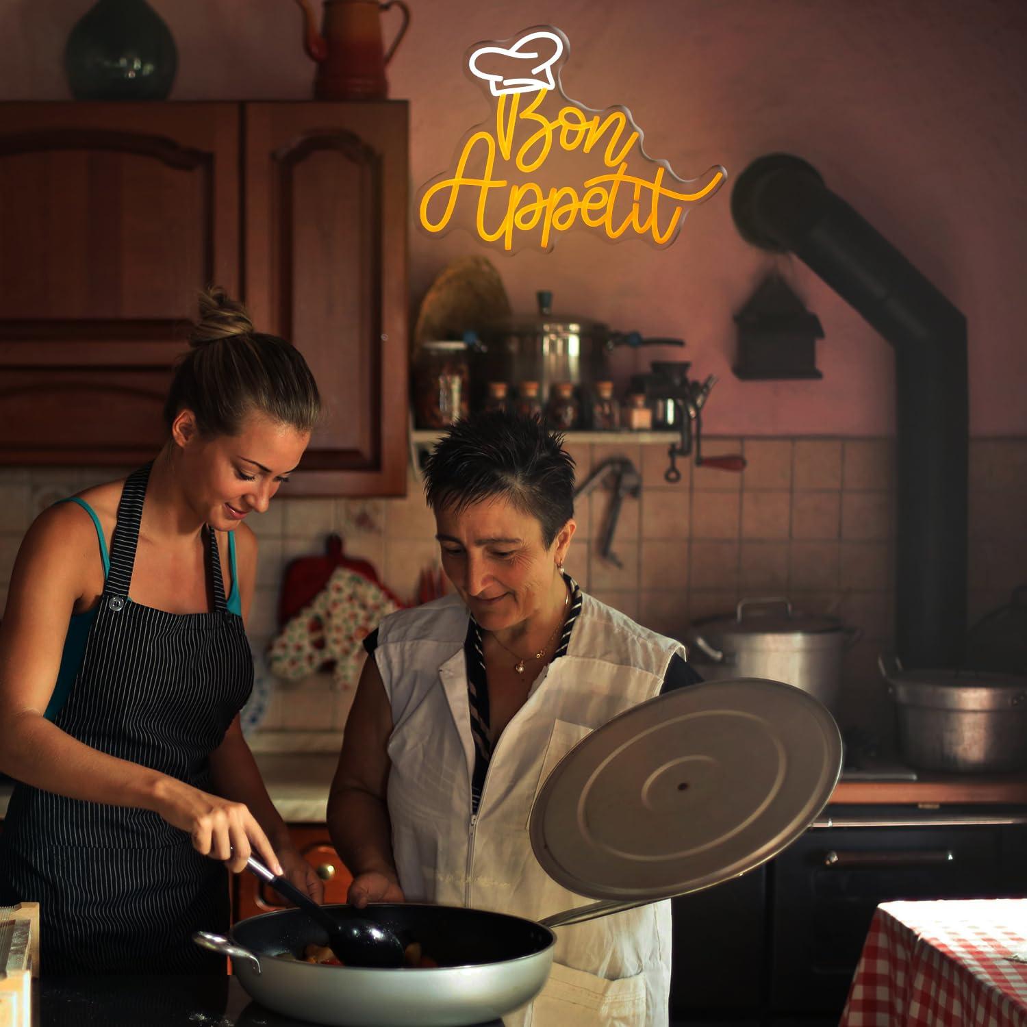 Bon Appetit Chef Hat Neon Sign - đánh giá và giá Lighting Decor Home