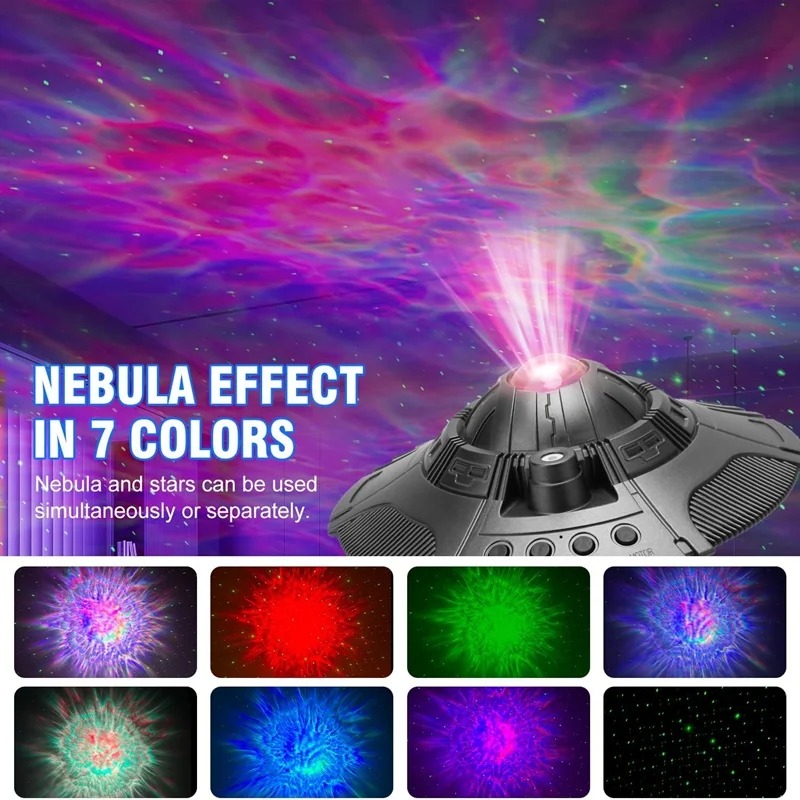 Night Light UFO LED Star Proje - đánh giá và giá Sunset Lamp Projection