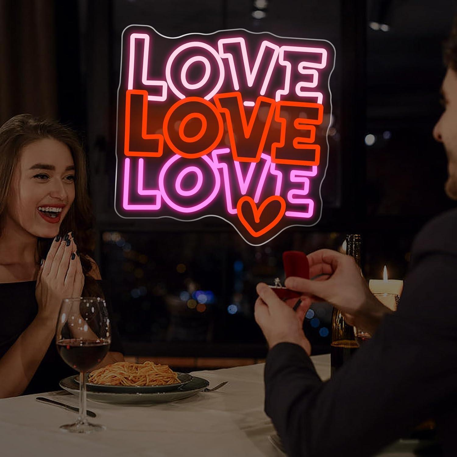 Love Neon Sign USB Dimmable LE - đánh giá và giá Lighting Decor For Wedding
