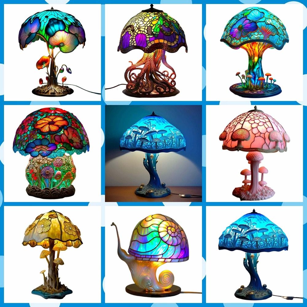 High-quality Aesthetic Design  - đánh giá và giá Mushroom Table Lamp