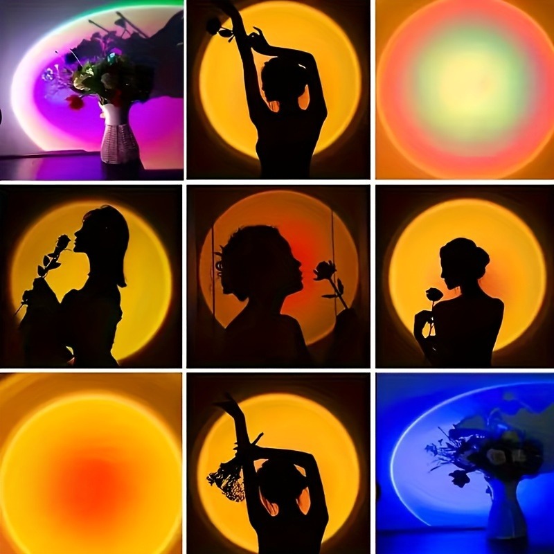 1pc Vibrant Sunset Projection  - đánh giá và giá Sunset Lamp Projection