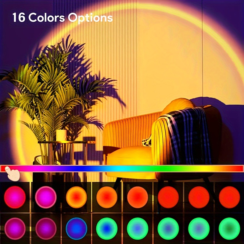 1pc Vibrant Sunset Projection  - đánh giá và giá Sunset Lamp Projection