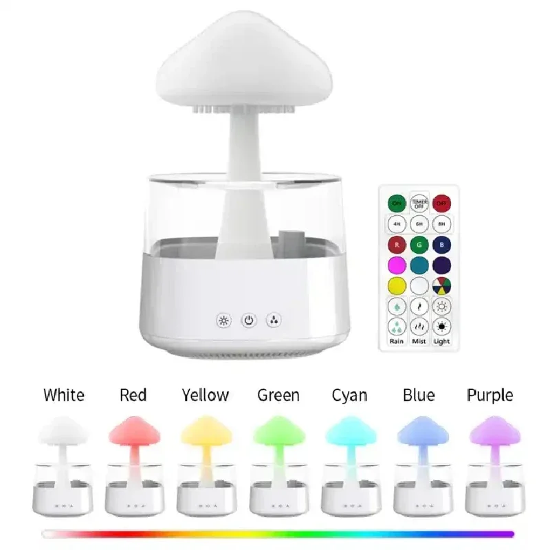 Cloud And Raindrop Humidifier  - đánh giá và giá Mushroom Table Lamp
