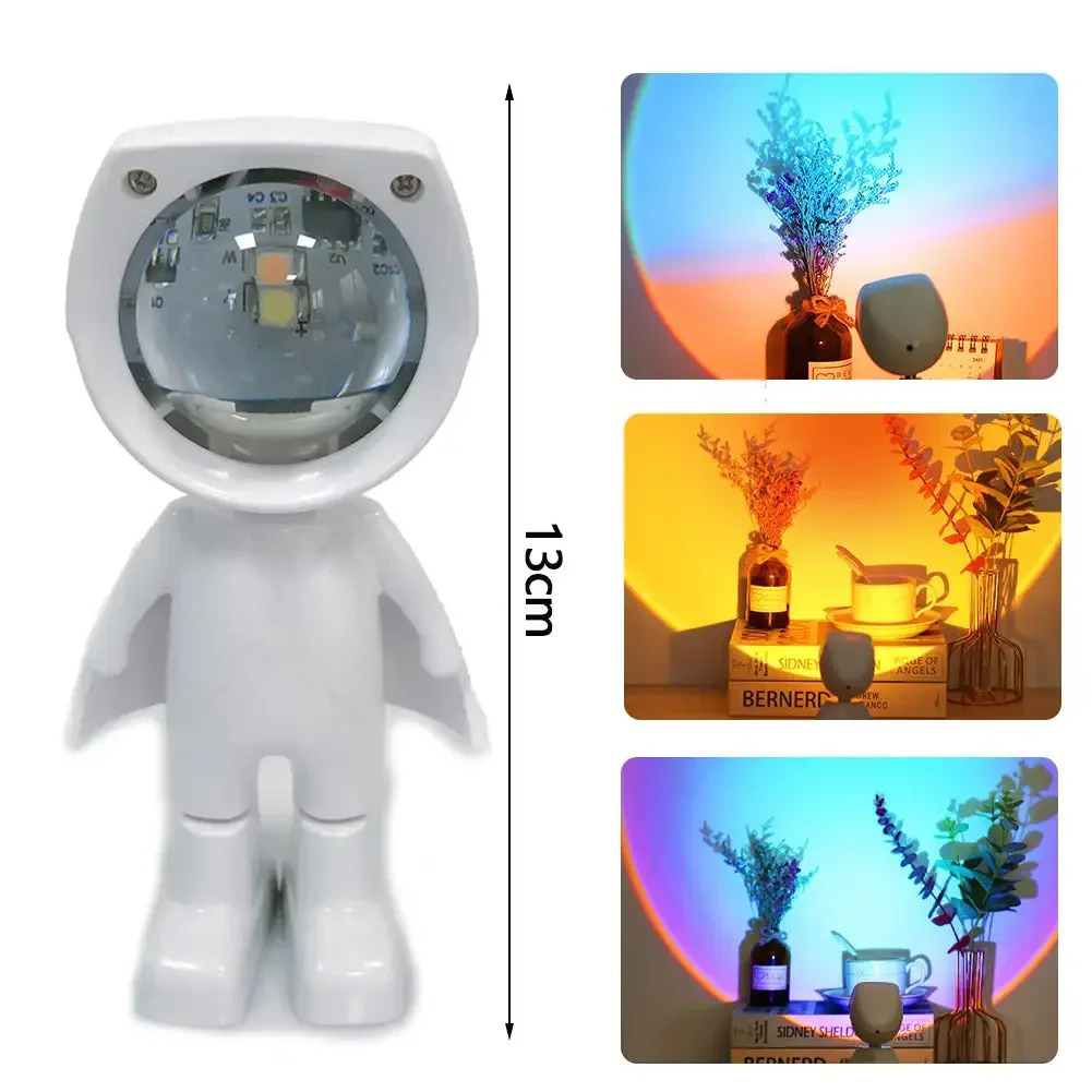 Astronaut Robot Rainbow Projec - đánh giá và giá Sunset Lamp Projection