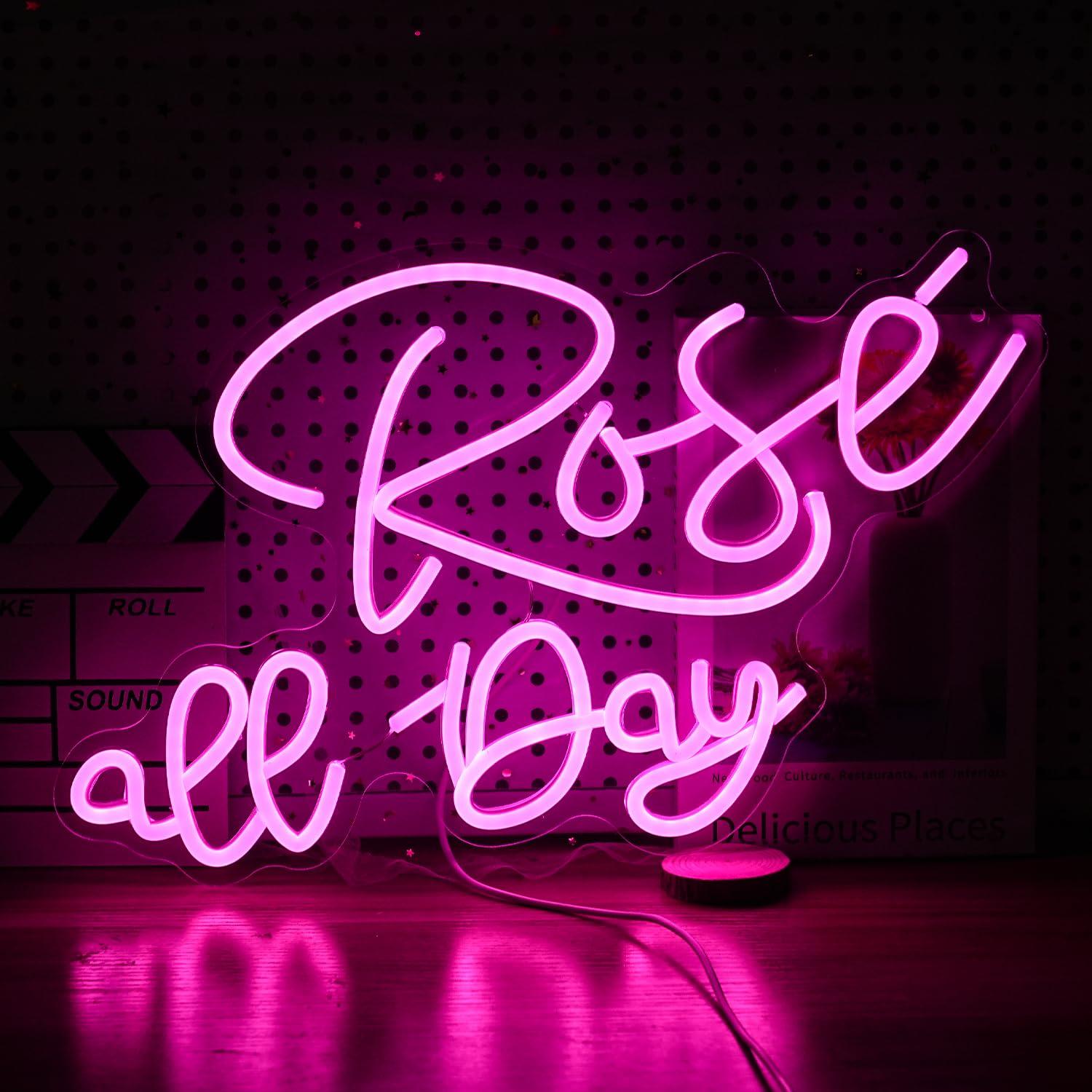 Rose All Day Neon Sign Dimmabl - đánh giá và giá Lighting Decor For Wedding