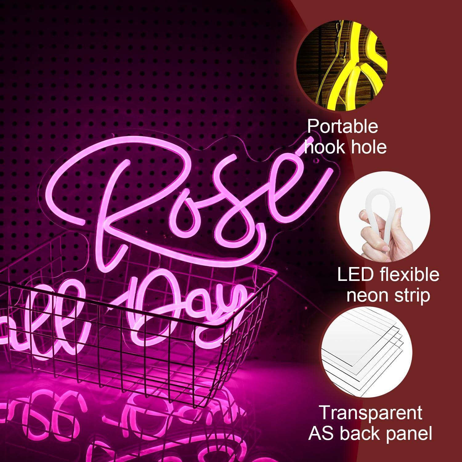 Rose All Day Neon Sign Dimmabl - đánh giá và giá Lighting Decor For Wedding