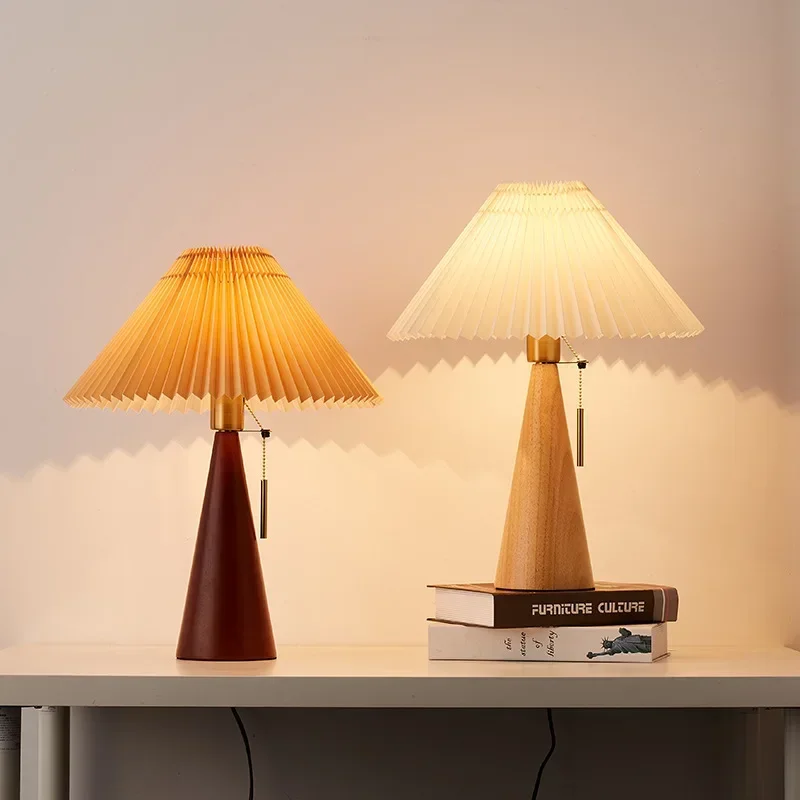 Retro Pleated Table Lamp Nordi - đánh giá và giá Lighting Decor Home