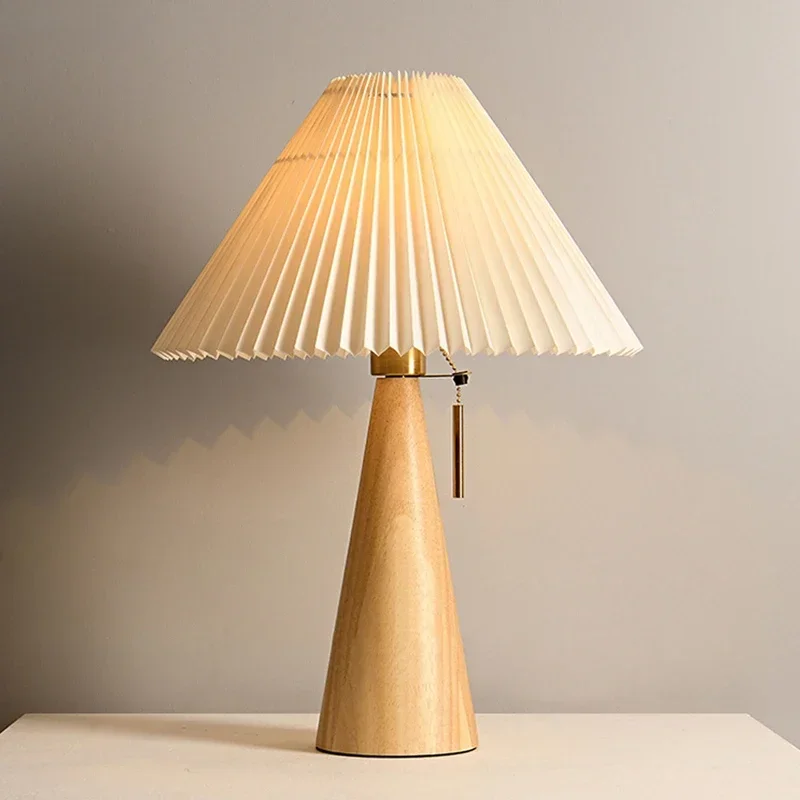 Retro Pleated Table Lamp Nordi - đánh giá và giá Lighting Decor Home