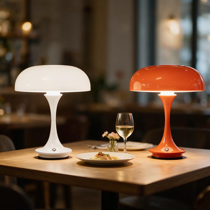 Retro mushroom table lamp, rec - đánh giá và giá Mushroom Table Lamp