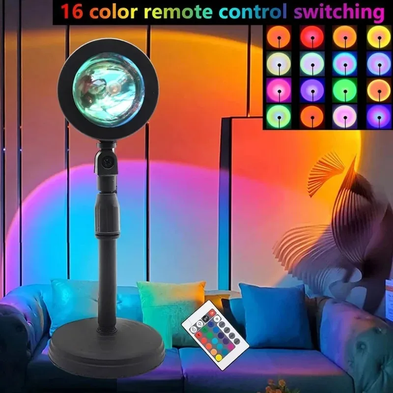 16 Color Sunset Lamp,RGB Mood  - đánh giá và giá Sunset Lamp Projection