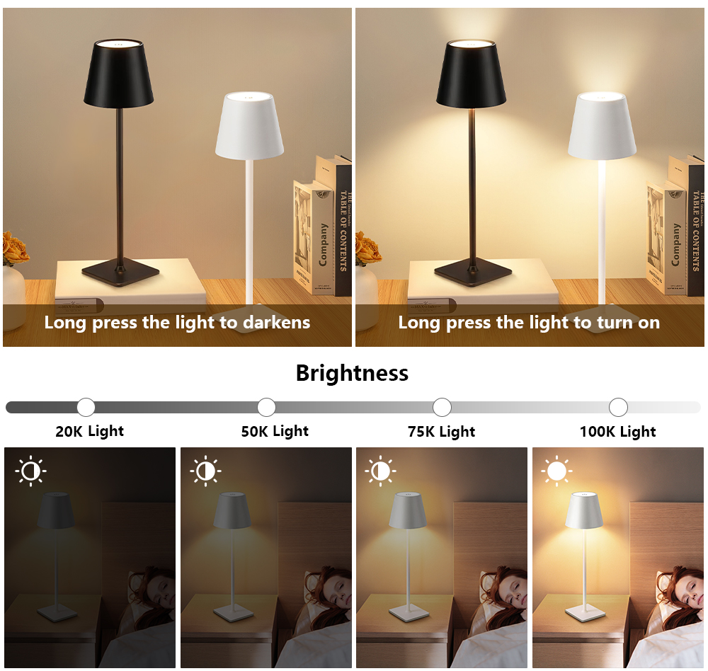LED Rechargeable Desk Light Wi - đánh giá và giá Room Lighting Bedroom Decor