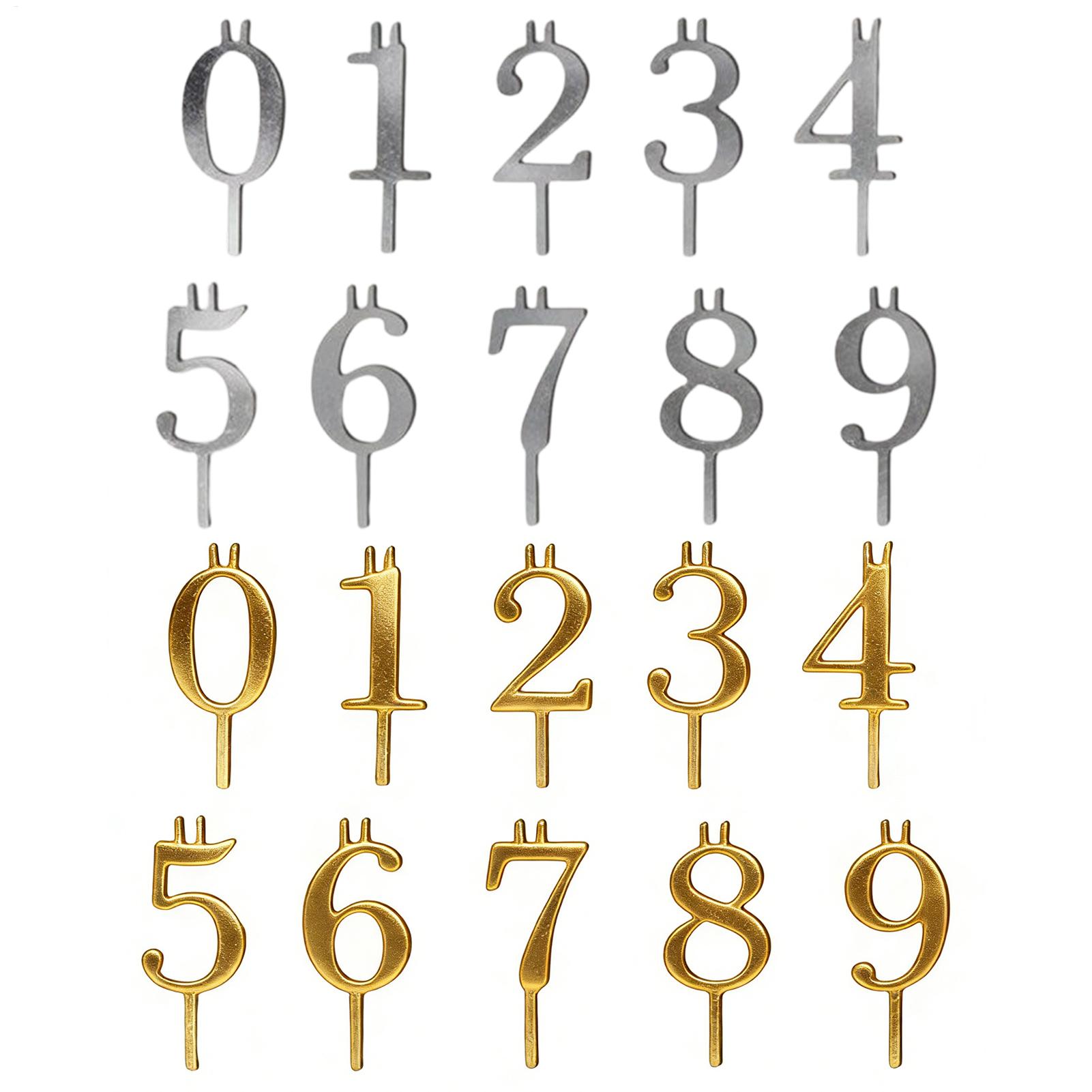 10pcs 0-9 Number Cake Toppers  - đánh giá và giá Candle Holder Set